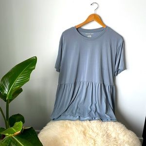Super soft peplum tee